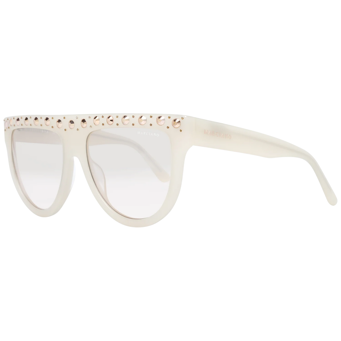 Marciano by Guess GM0795 White Round Sunglasses for Women